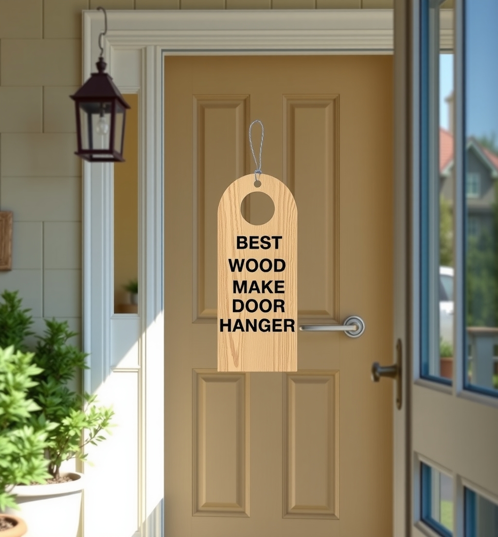 Checklist for Best Wood to Make Door Hangers