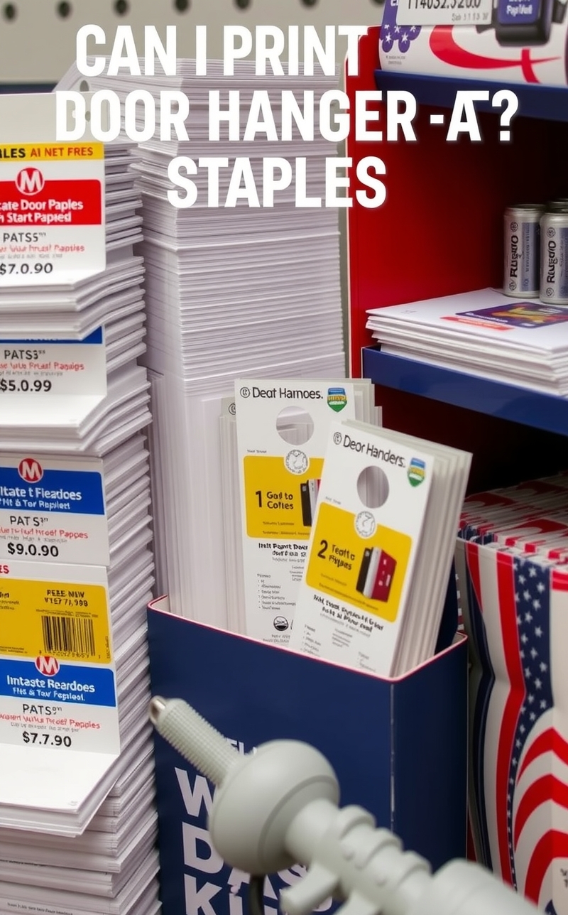 Can I Print Door Hangers at Staples Guide