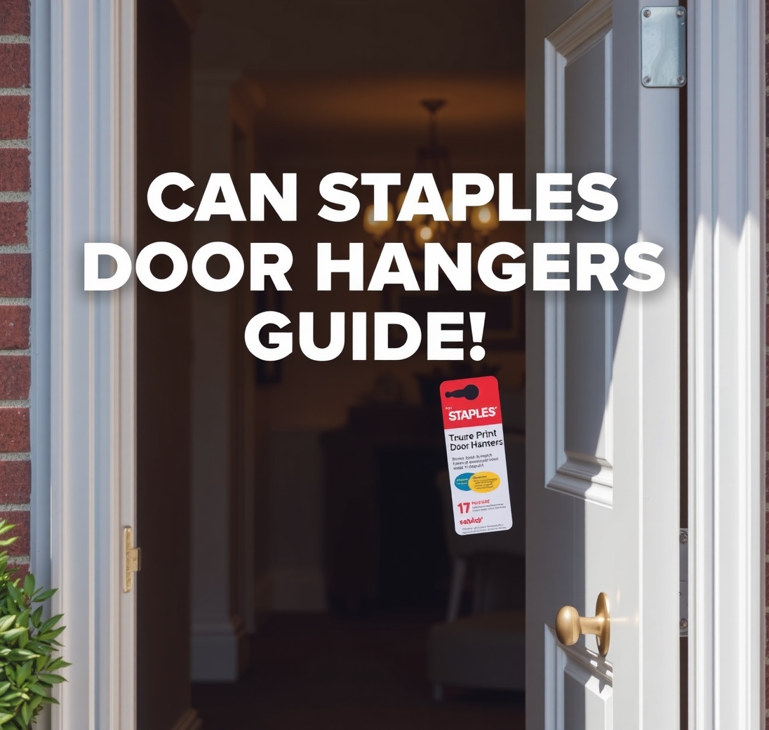 Checklist for Can Staples Print Door Hangers Guide