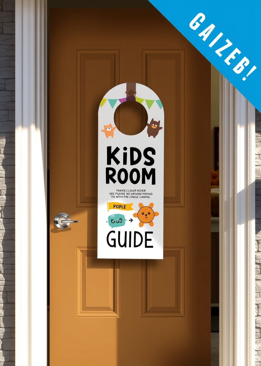 Checklist for Door Hangers Kids Room Guide