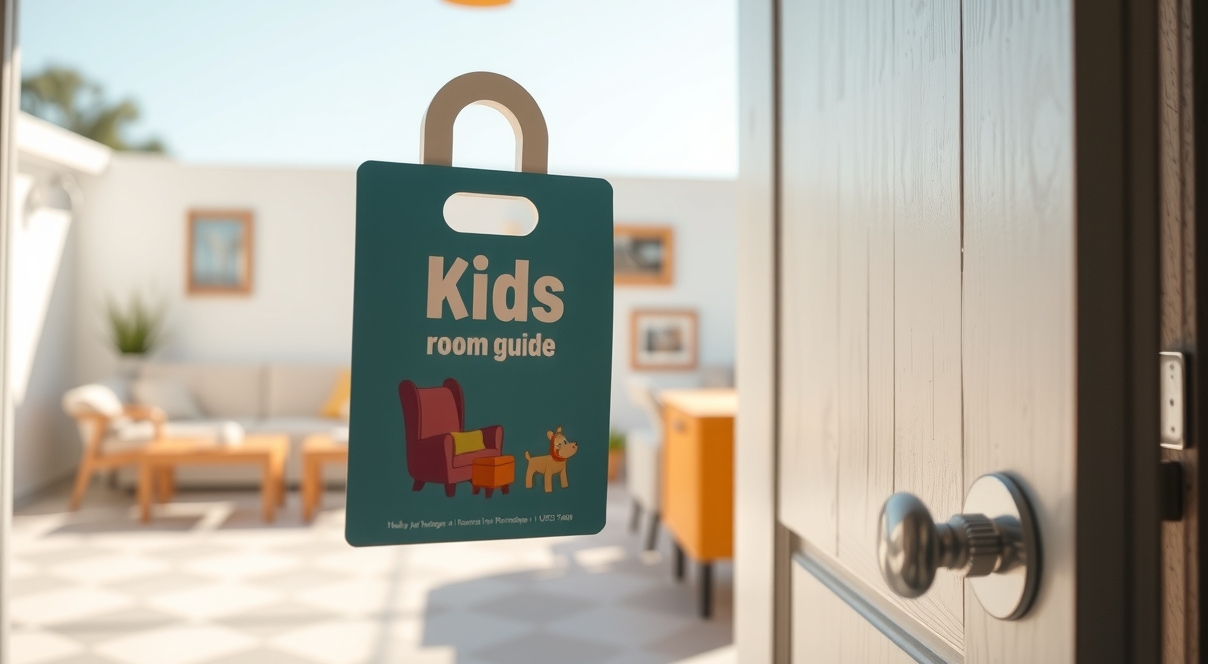 Quality check visual for Door Hangers Kids Room Guide