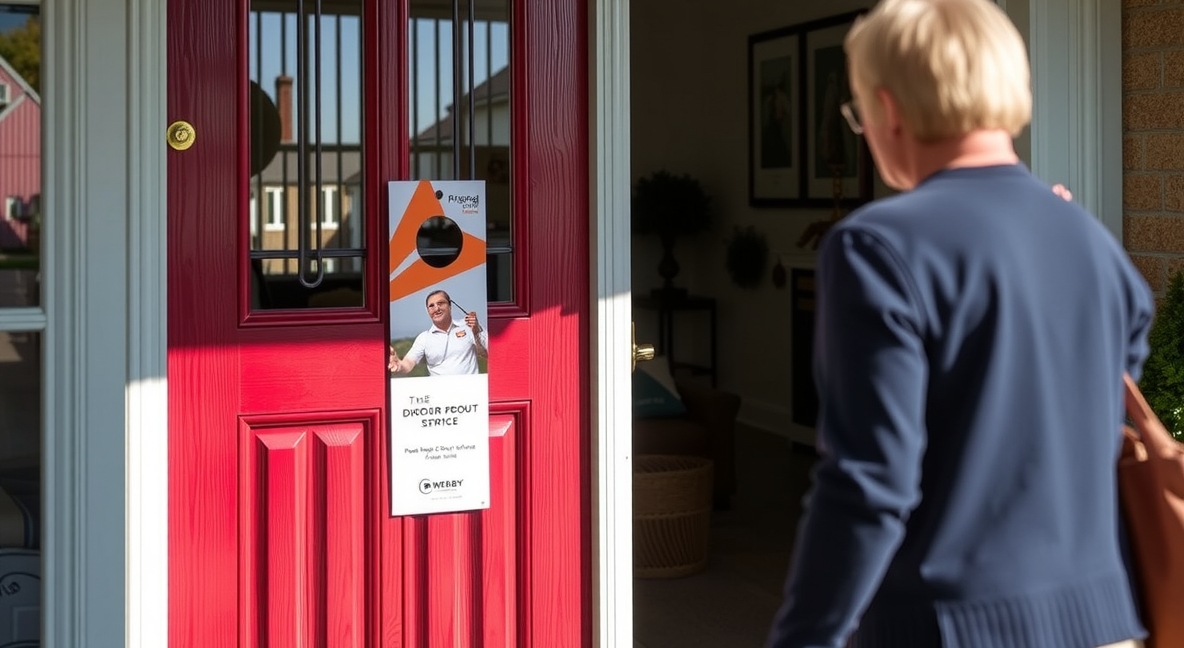 Preparation visual for Door Hangers the Range Guide