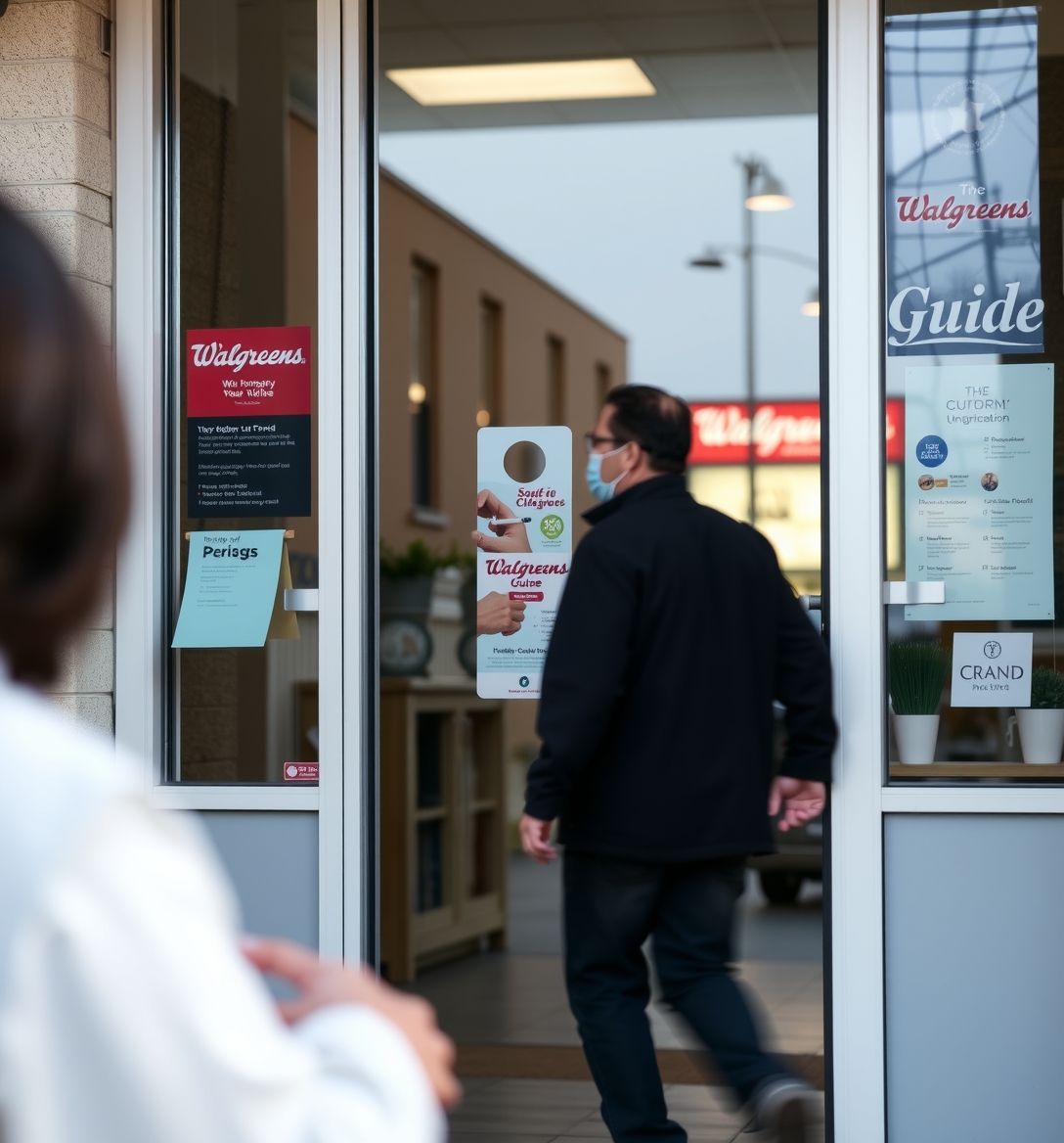 Preparation visual for Door Hangers Walgreens Guide