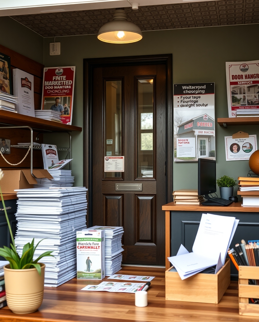 Preparation visual for Who Make Door Hangers Guide