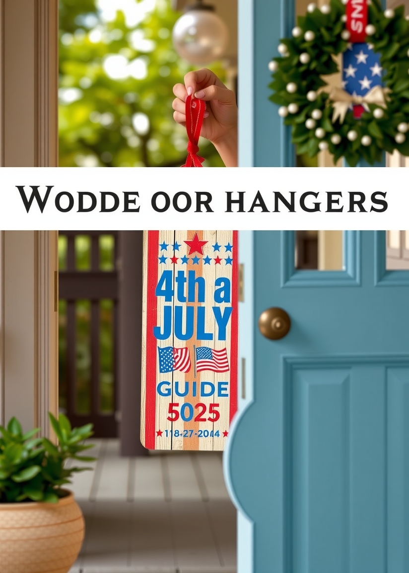 Quality check visual for Wooden Door Hangers 4TH of July Guide