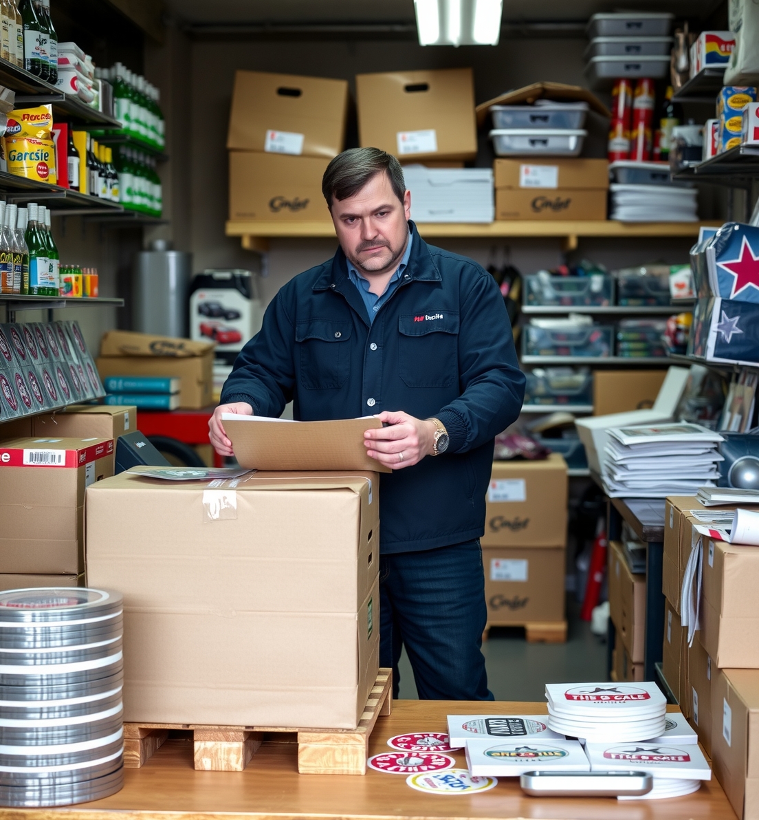 Preparation visual for Stickers Printing Car Guide