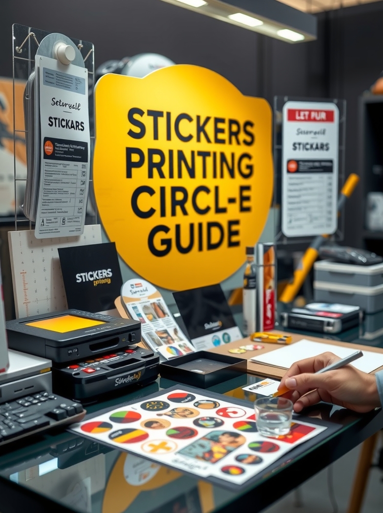 Preparation visual for Stickers Printing Circle Guide