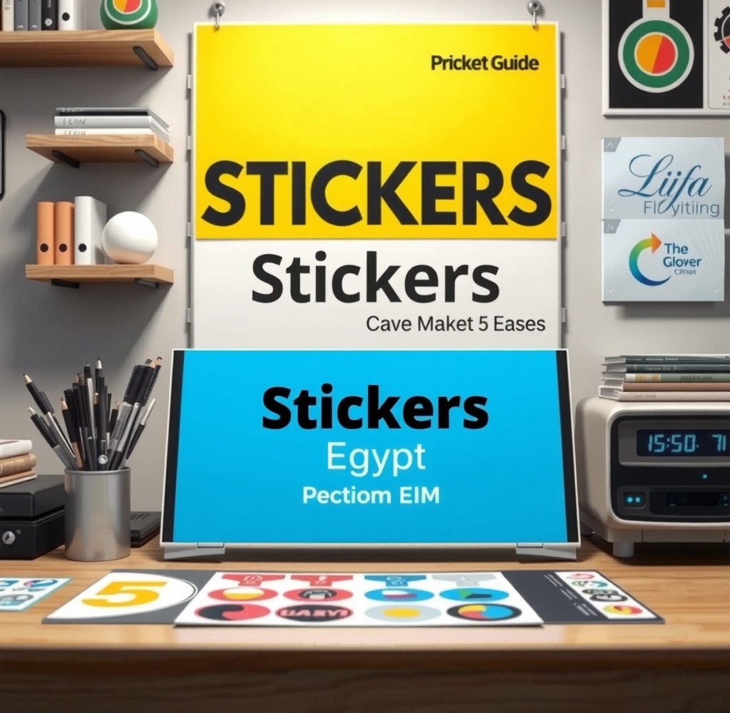 Preparation visual for Stickers Printing Egypt Guide
