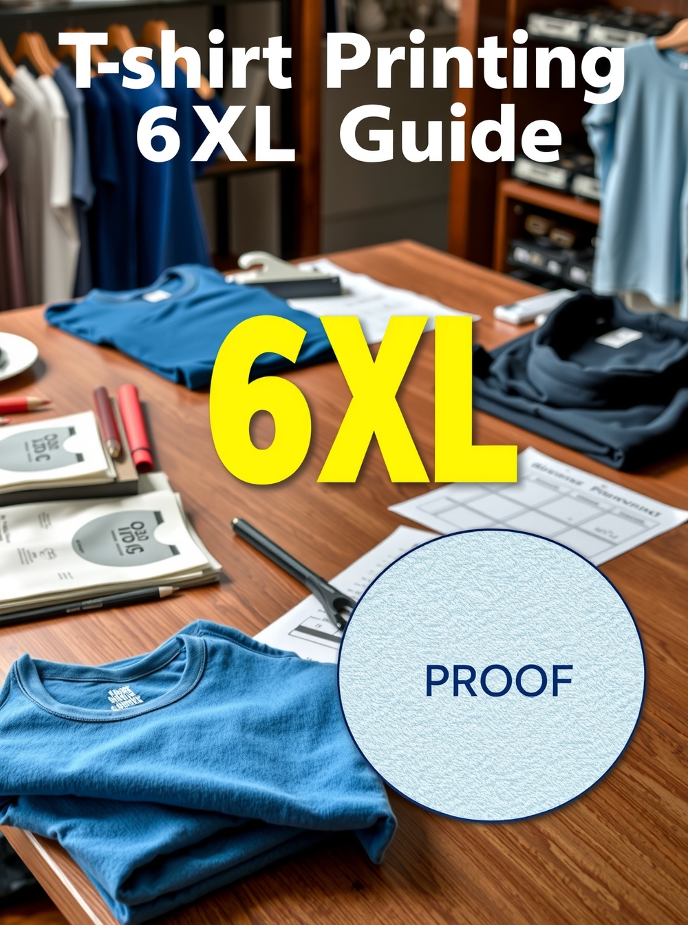 Quality check visual for Tshirt Printing 6XL Guide