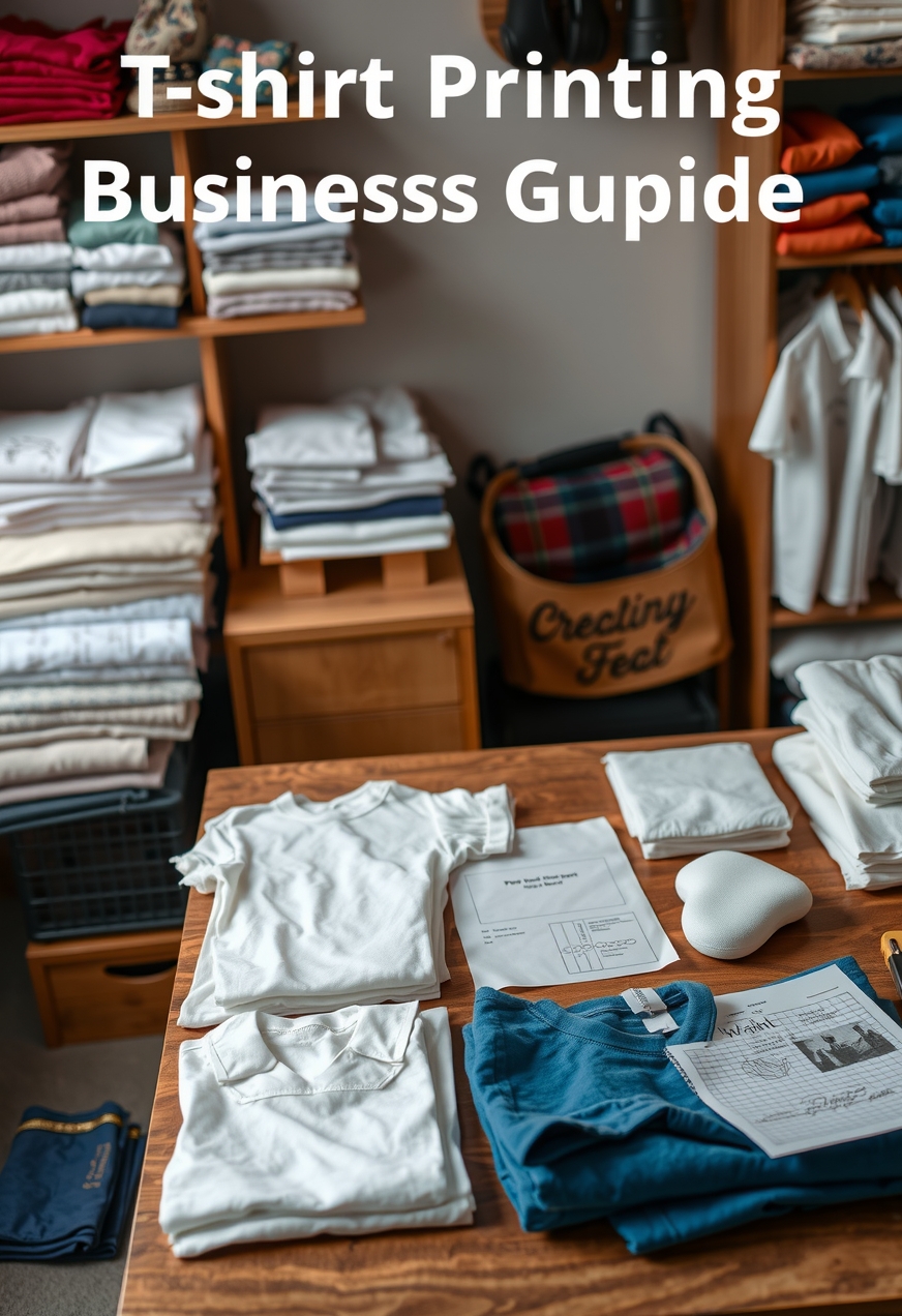 Preparation visual for Tshirt Printing Business Supplies Guide