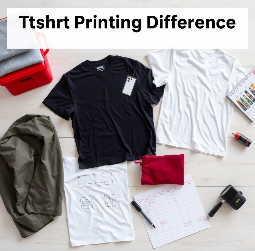 Preparation visual for Tshirt Printing Differences Guide