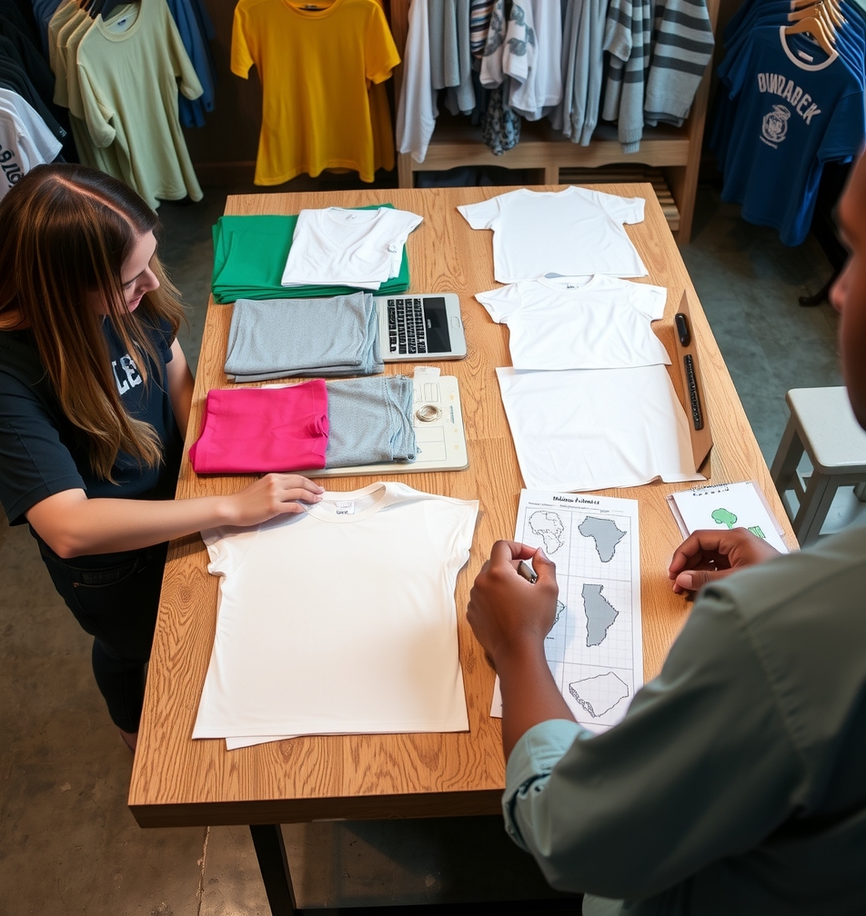 Preparation visual for Tshirt Printing Jersey City Guide