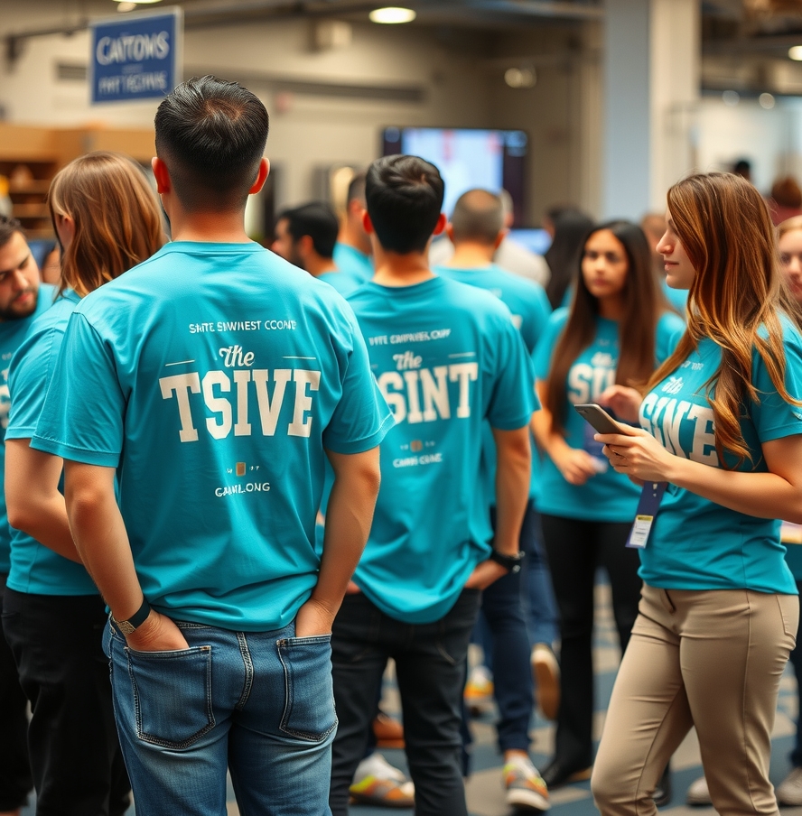 Checklist for Tshirt Printing on a Turquoise Color Shirt Guide