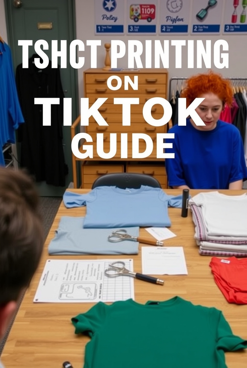 Quality check visual for Tshirt Printing on Tiktok Guide
