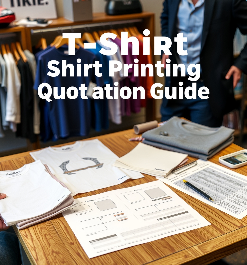 Preparation visual for Tshirt Printing Quotation Guide