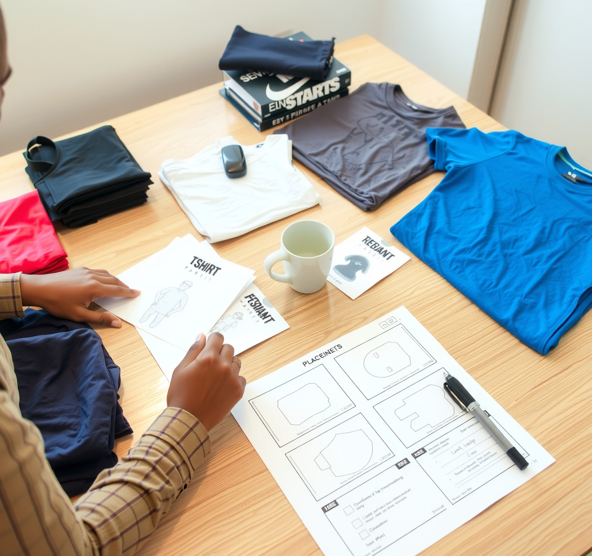 Preparation visual for Tshirt Printing Ranchi Guide