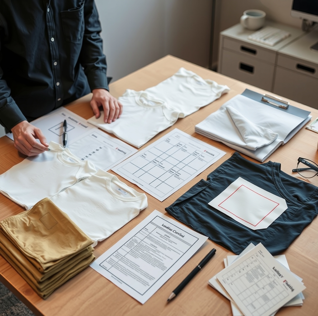 Quality check visual for Tshirt Printing Within 800M Guide