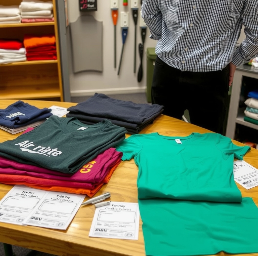 Quality check visual for Tshirt Printing Yeovil Guide