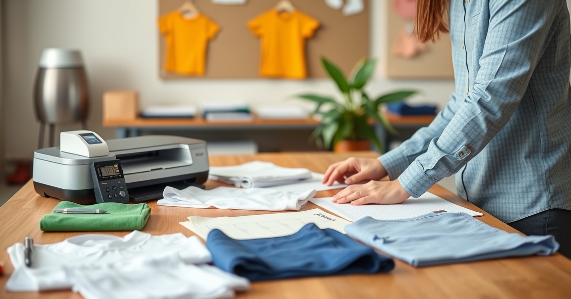 Preparation visual for Using Regular Printer for Tshirt Printing Without Cricut Guide