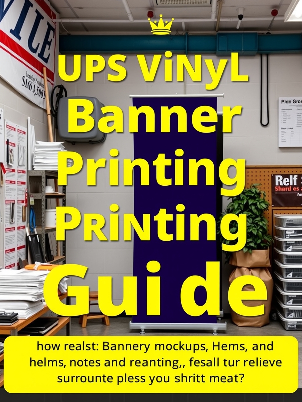 Preparation visual for Ups Vinyl Banner Printing Guide