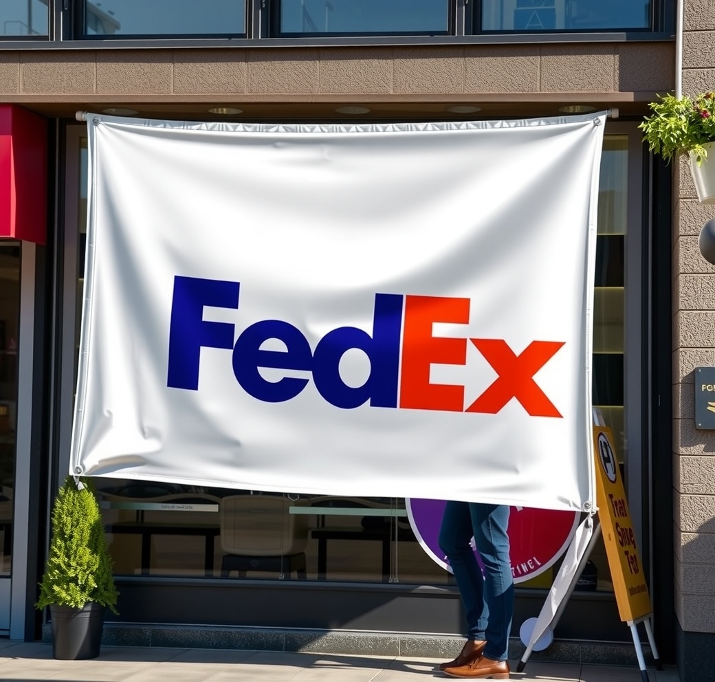Preparation visual for Vinyl Banner Printing Fedex Guide