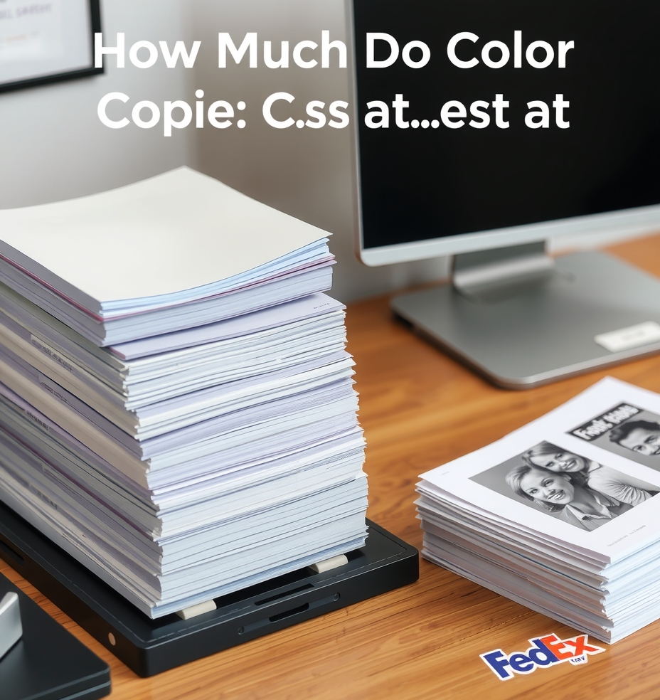 Quality check visual for How Much Do Color Copies Cost at Fedex