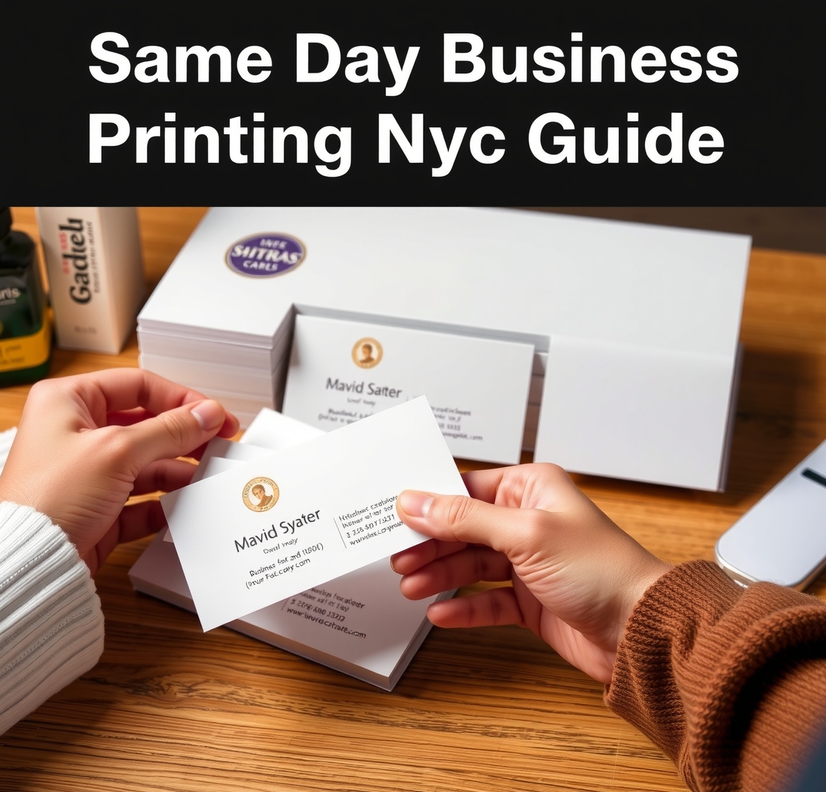 Quality check visual for Same Day Business Cards Printing Nyc Guide