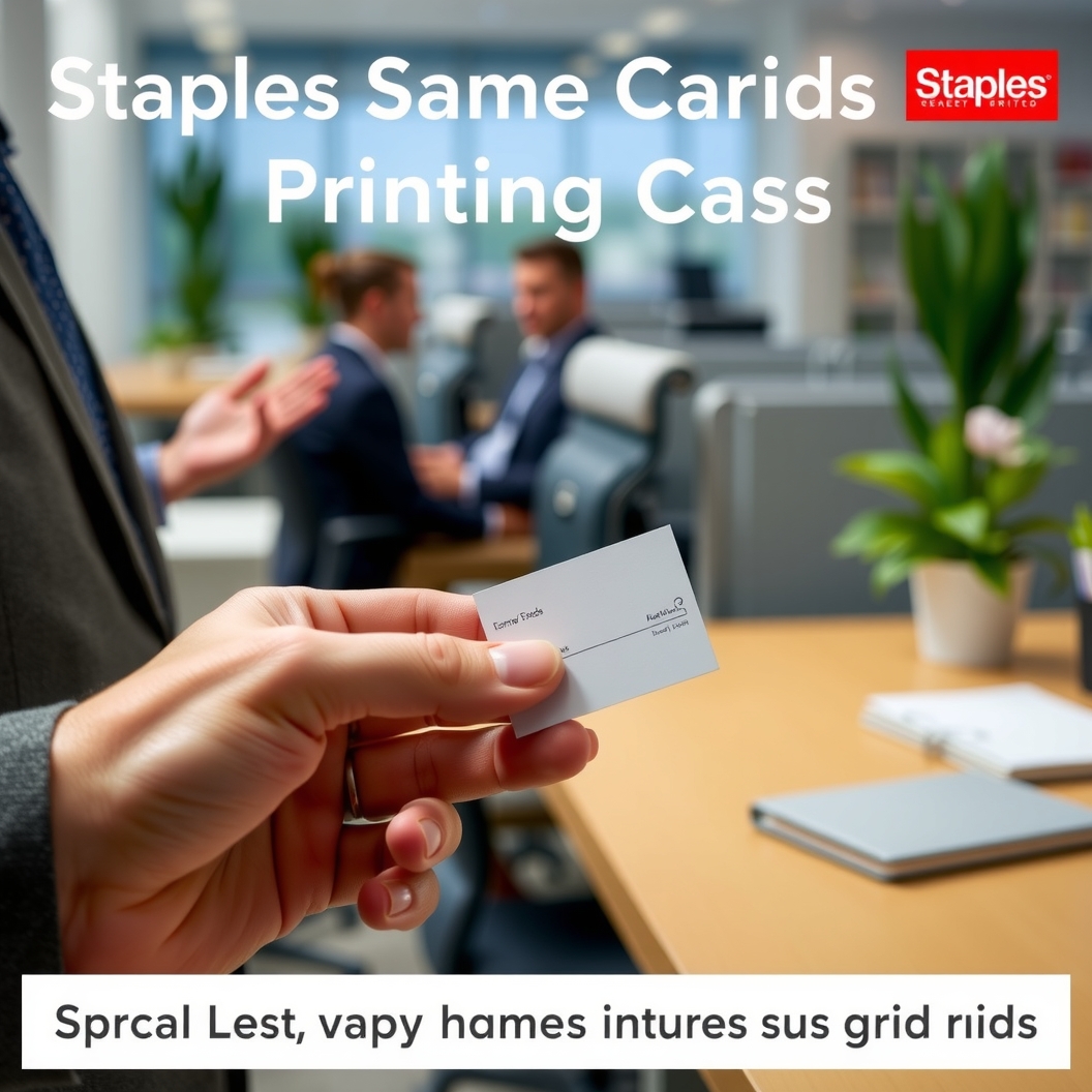 Checklist for Staples Same Day Business Cards Printing Guide