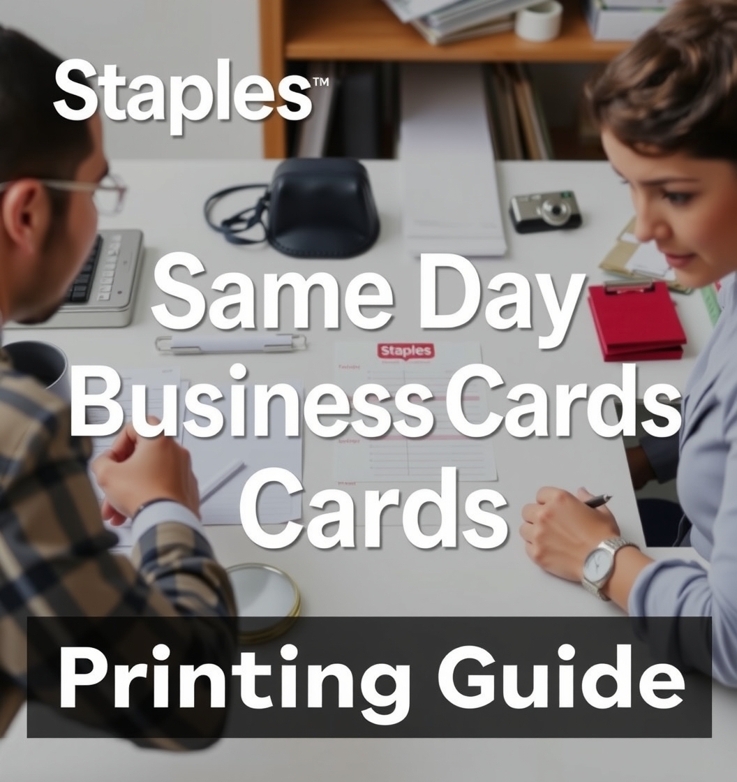 Quality check visual for Staples Same Day Business Cards Printing Guide