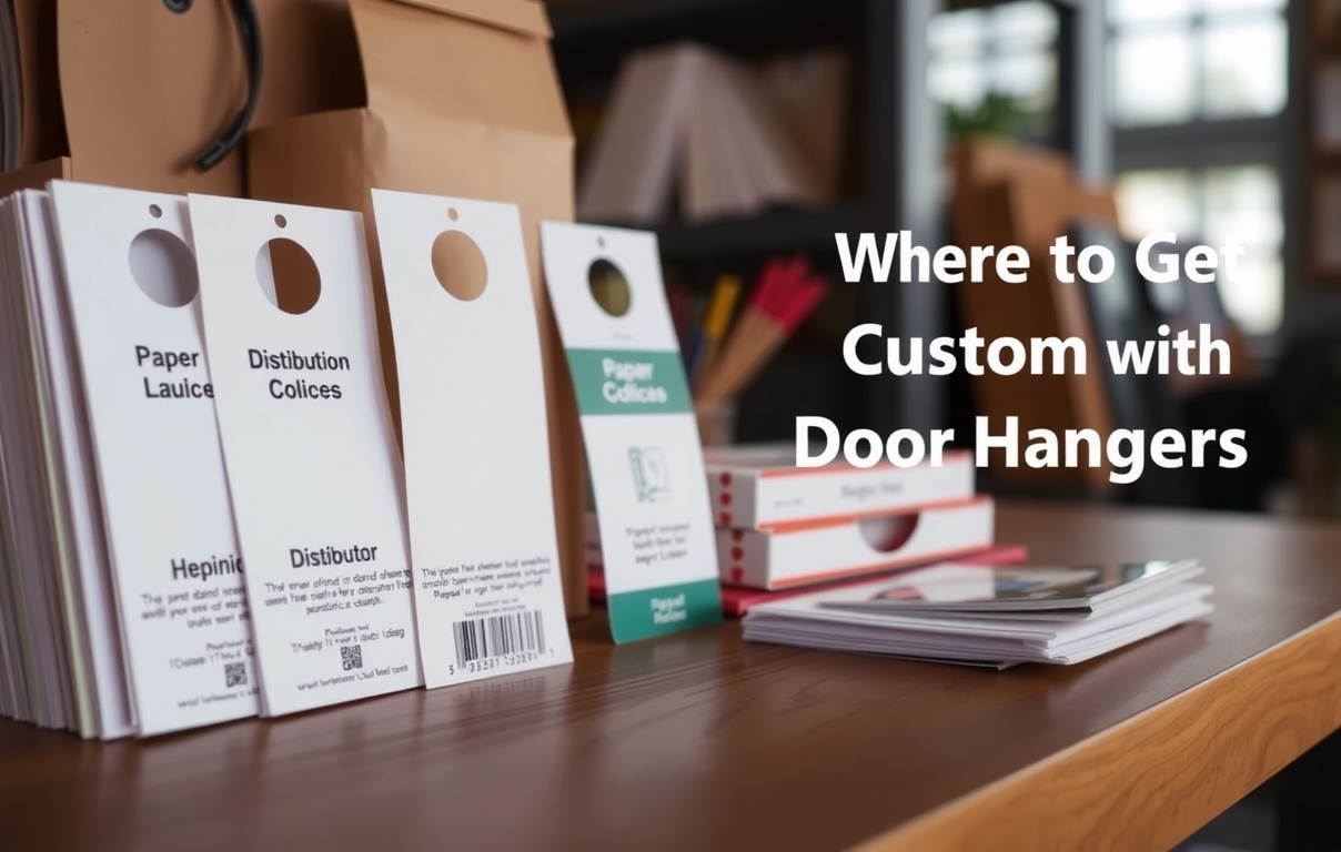 Preparation visual for Where to Get Custom Door Hangers Guide