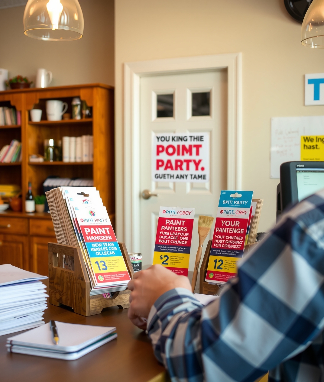 Preparation visual for Paint Party Door Hangers Guide