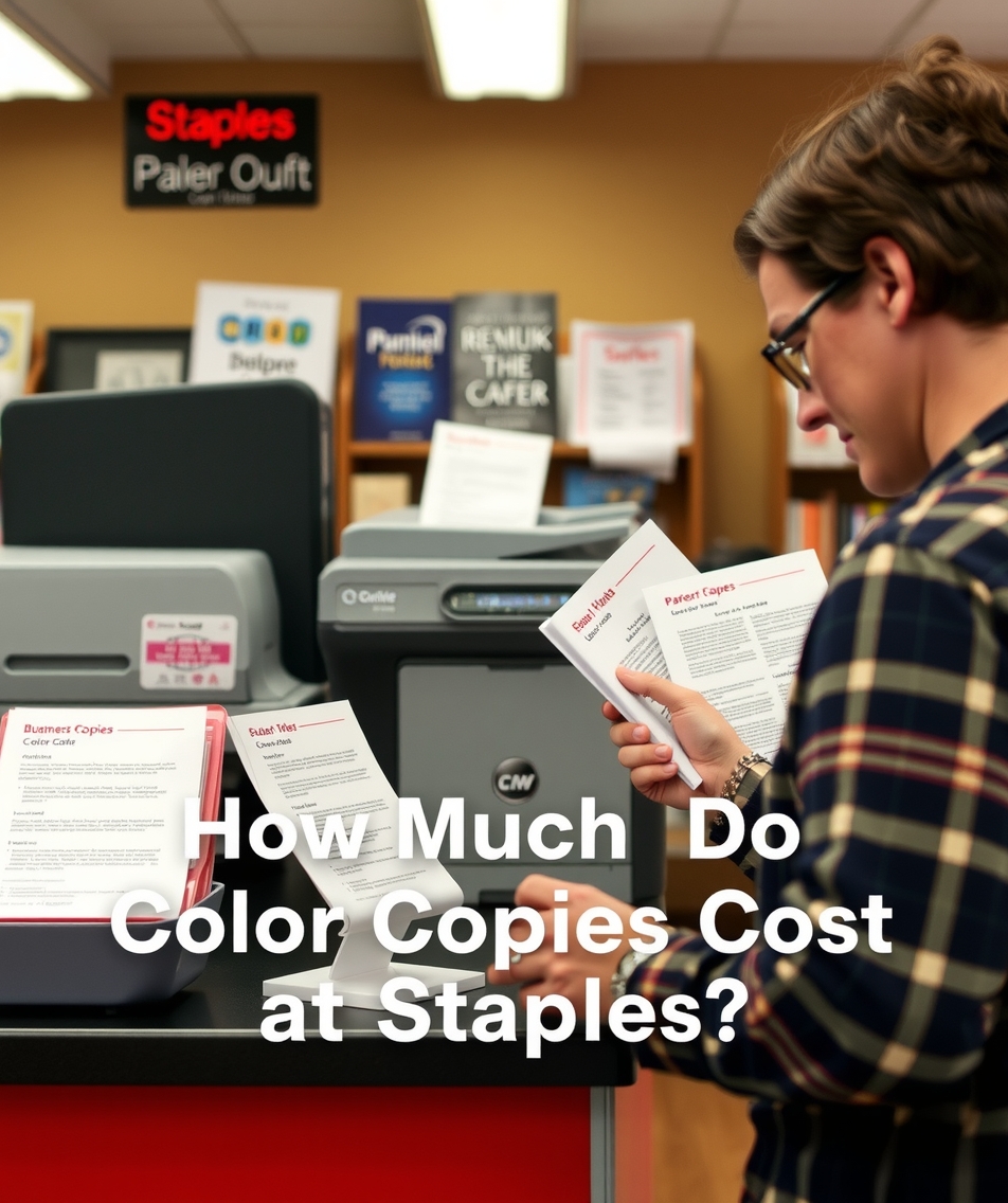 Checklist for How Much Do Color Copies Cost at Staples