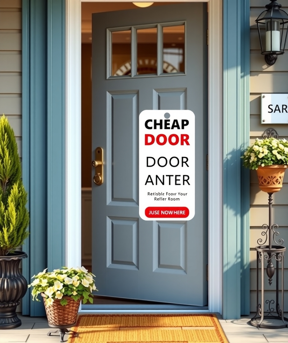 Preparation visual for Cheap Door Hangers Templates