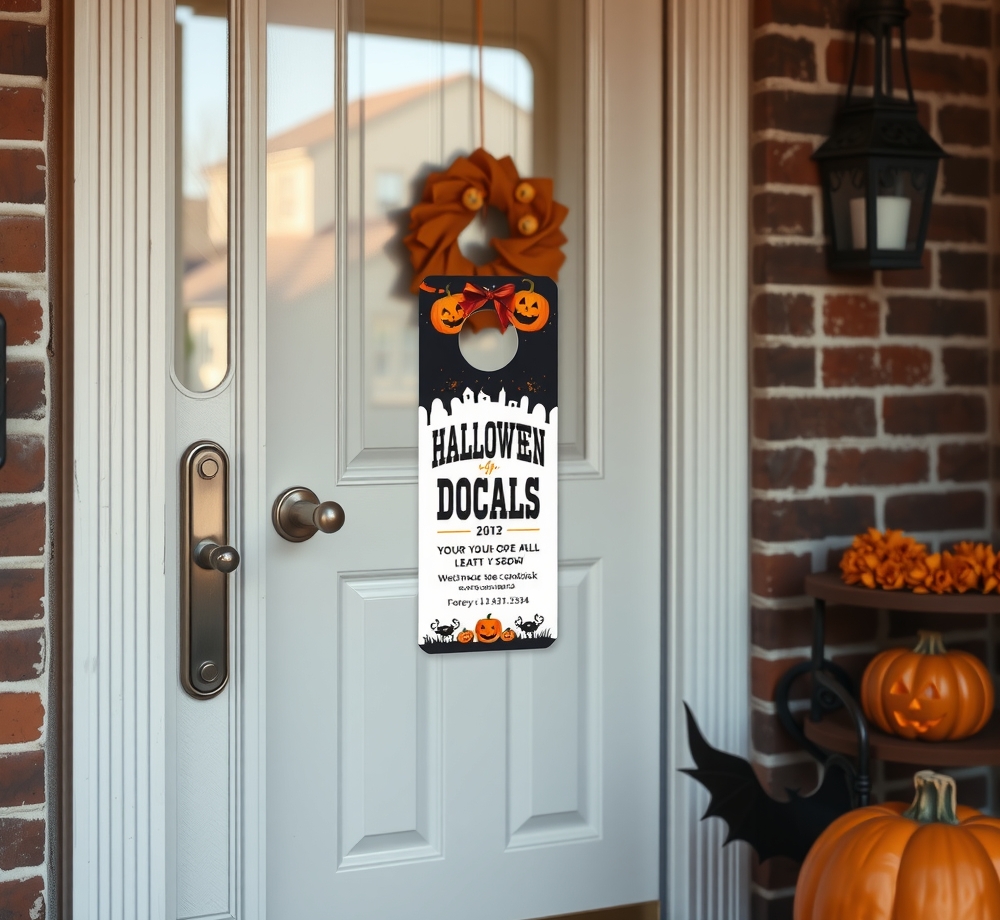 Checklist for Halloween Door Hangers Real Estate
