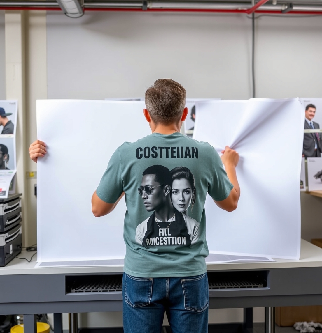 Preparation visual for Bolo Create Custom Clothing Posters & Printing