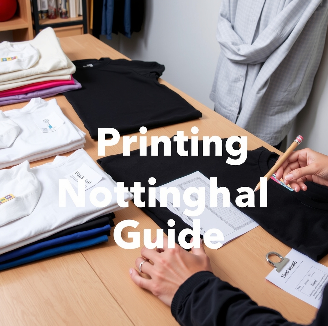 Preparation visual for Tshirt Printing Nottingham Guide