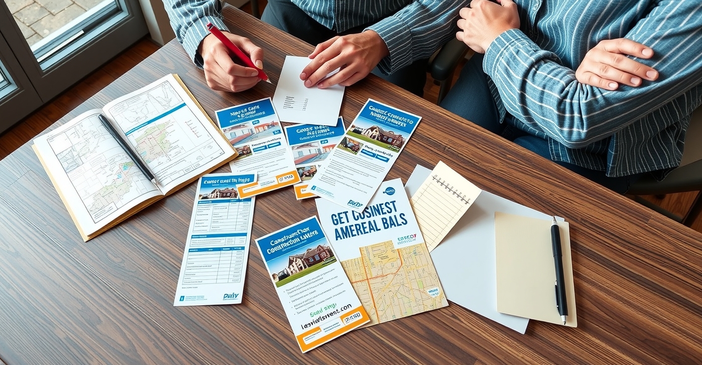 Preparation visual for Construction Company Door Hangers Guide