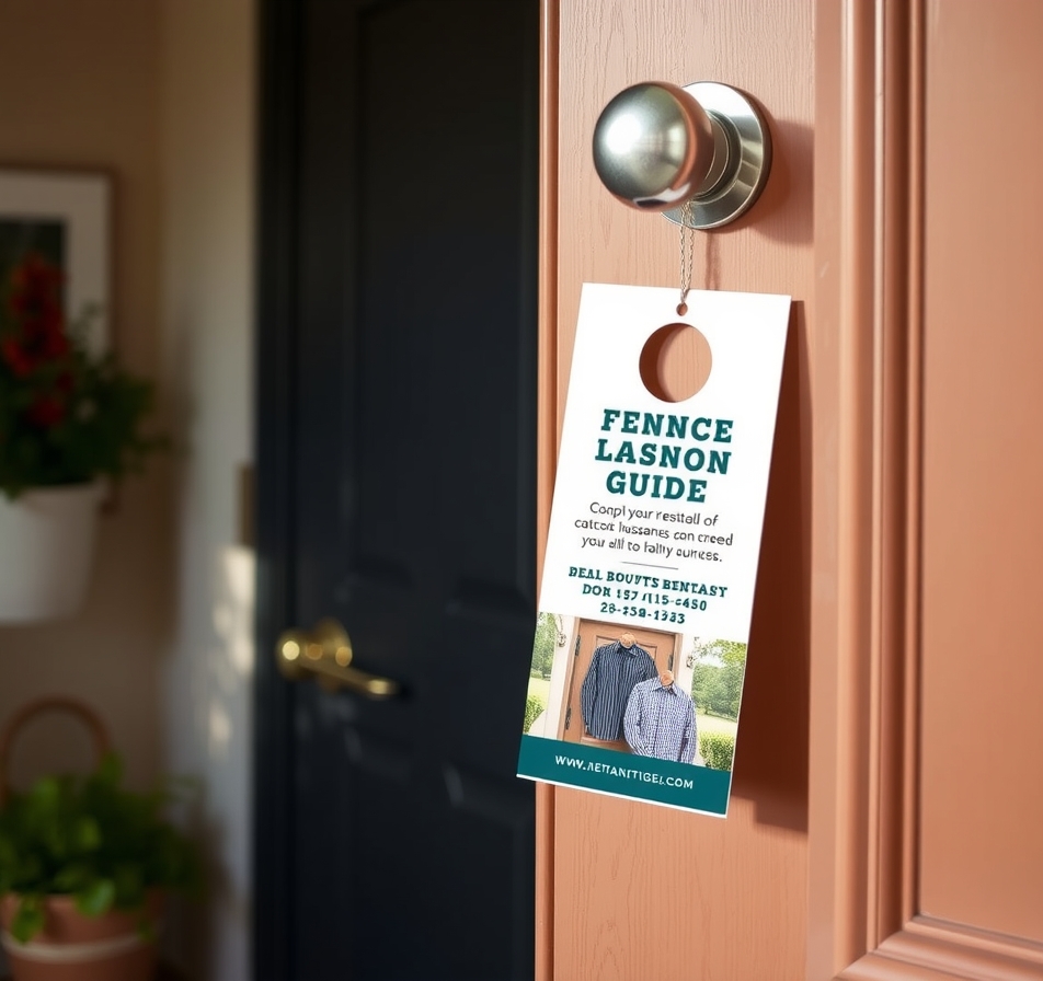 Preparation visual for Fence Company Door Hangers Guide