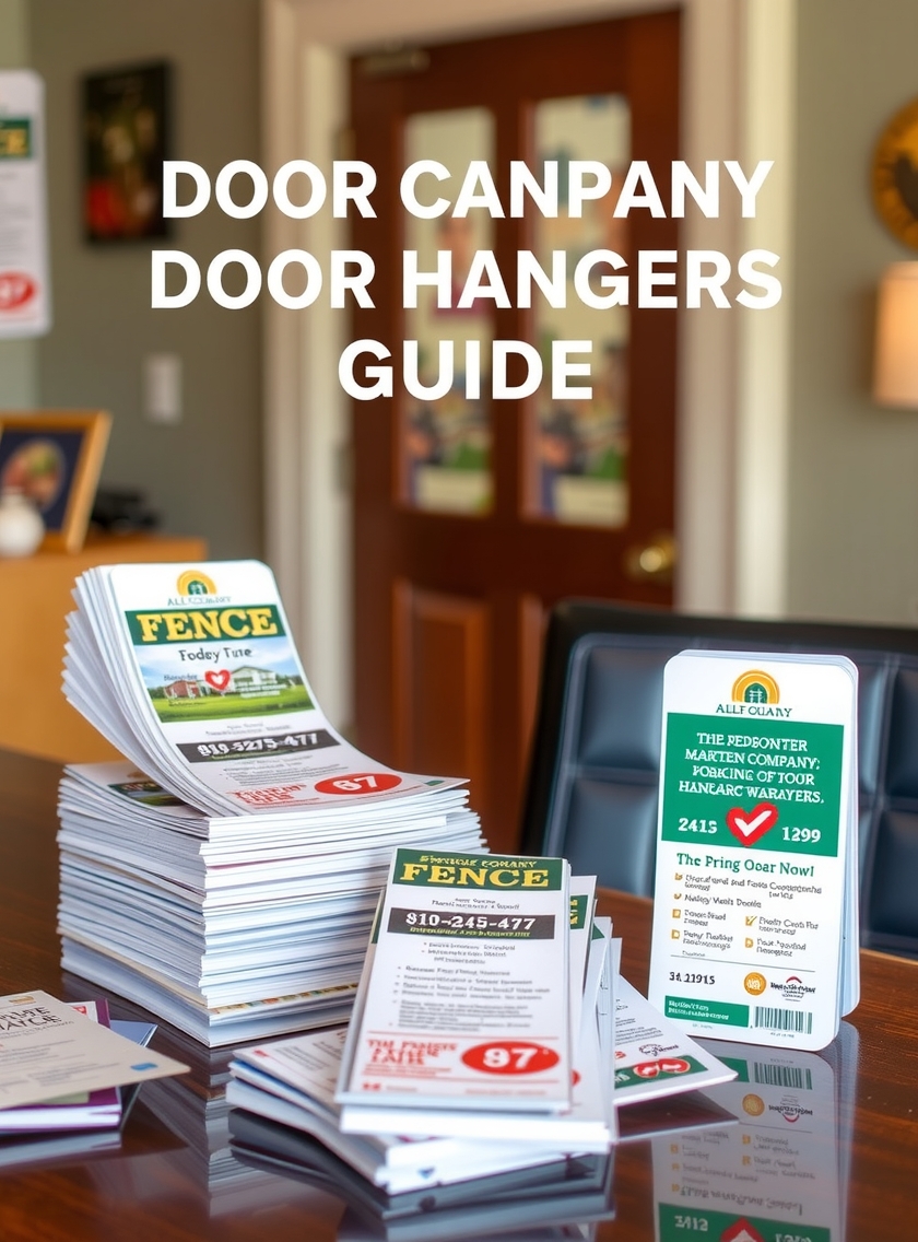Quality check visual for Fence Company Door Hangers Guide