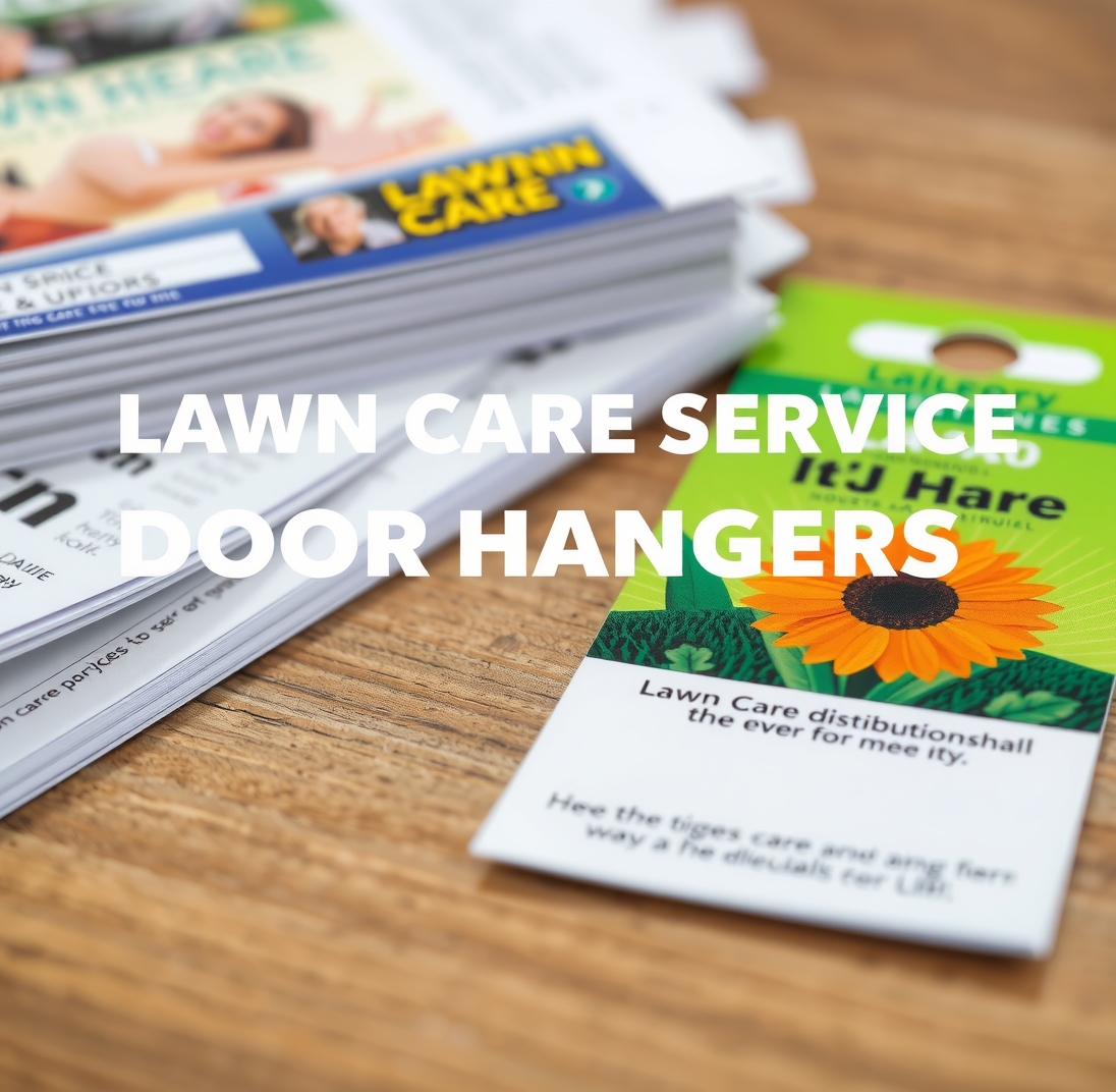 Quality check visual for Lawn Care Service Door Hangers Guide
