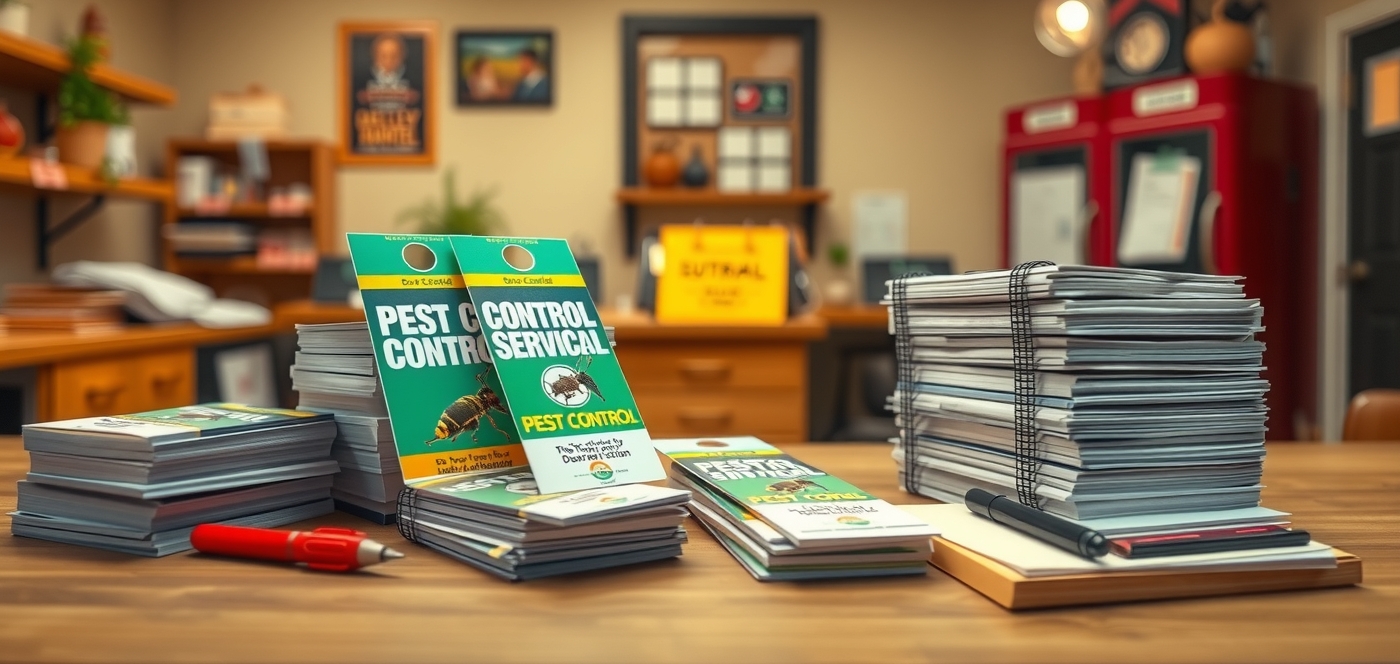 Preparation visual for Pest Control Service Door Hangers Guide