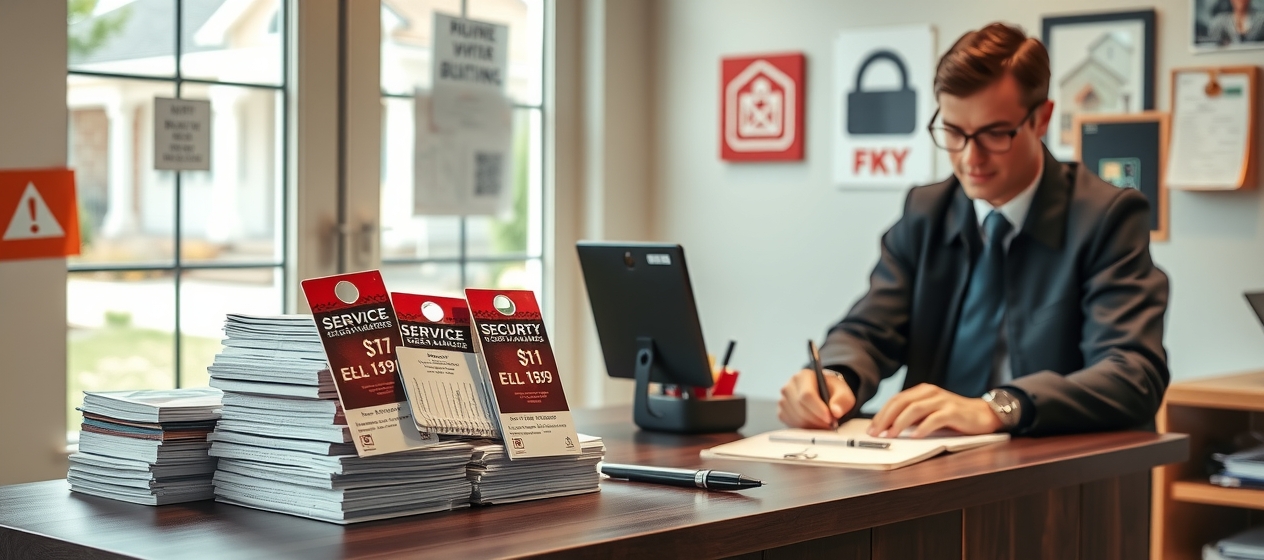 Preparation visual for Security Company Door Hangers Guide