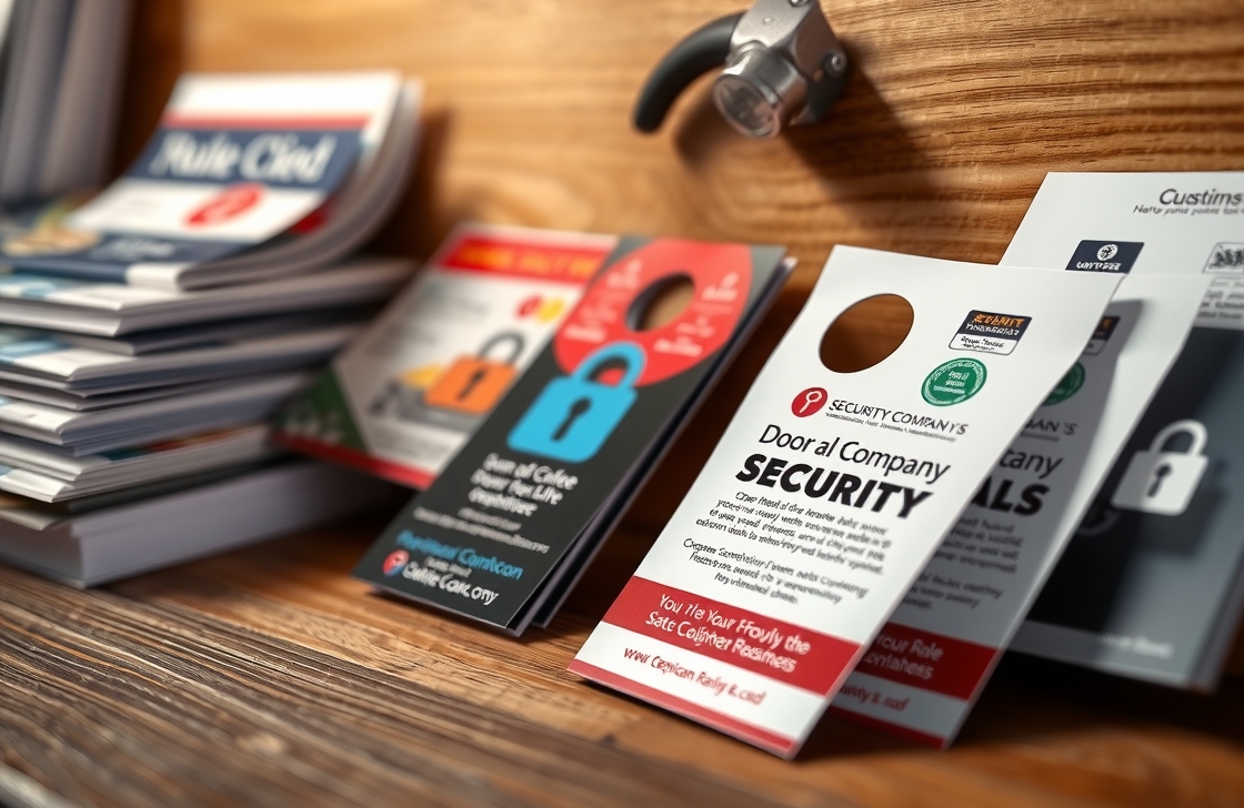 Quality check visual for Security Company Door Hangers Guide