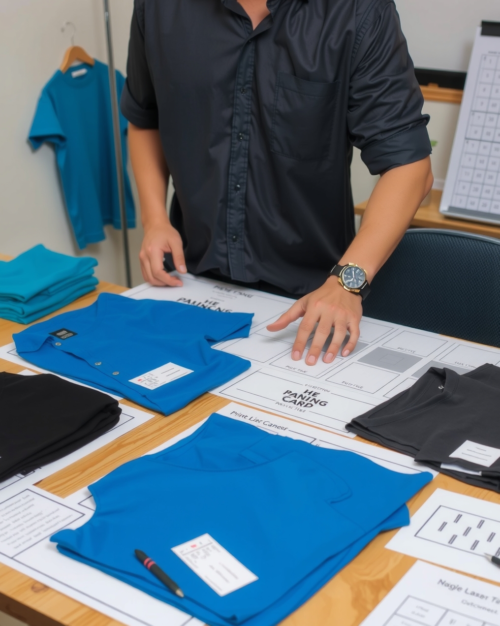 Preparation visual for Tshirt Printing Service Singapore Guide