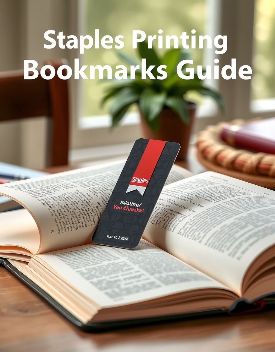 Staples Printing Bookmarks Guide