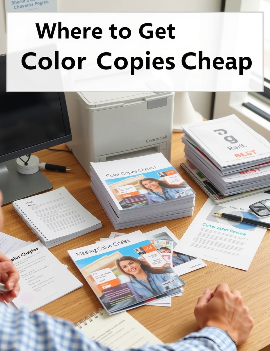 Checklist for Where to Get Color Copies Cheap