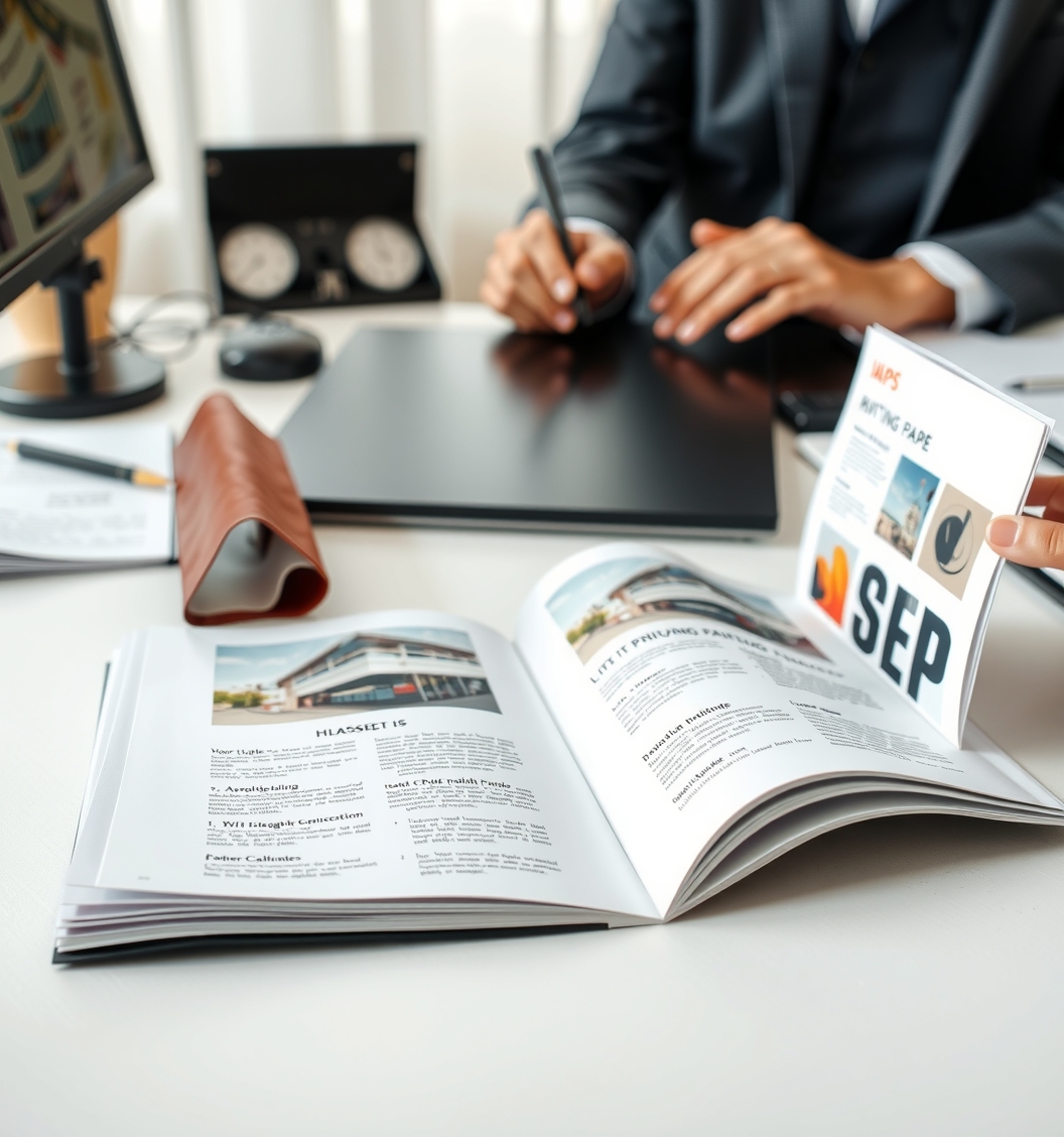 Quality check visual for Brochure Printing Paper Price