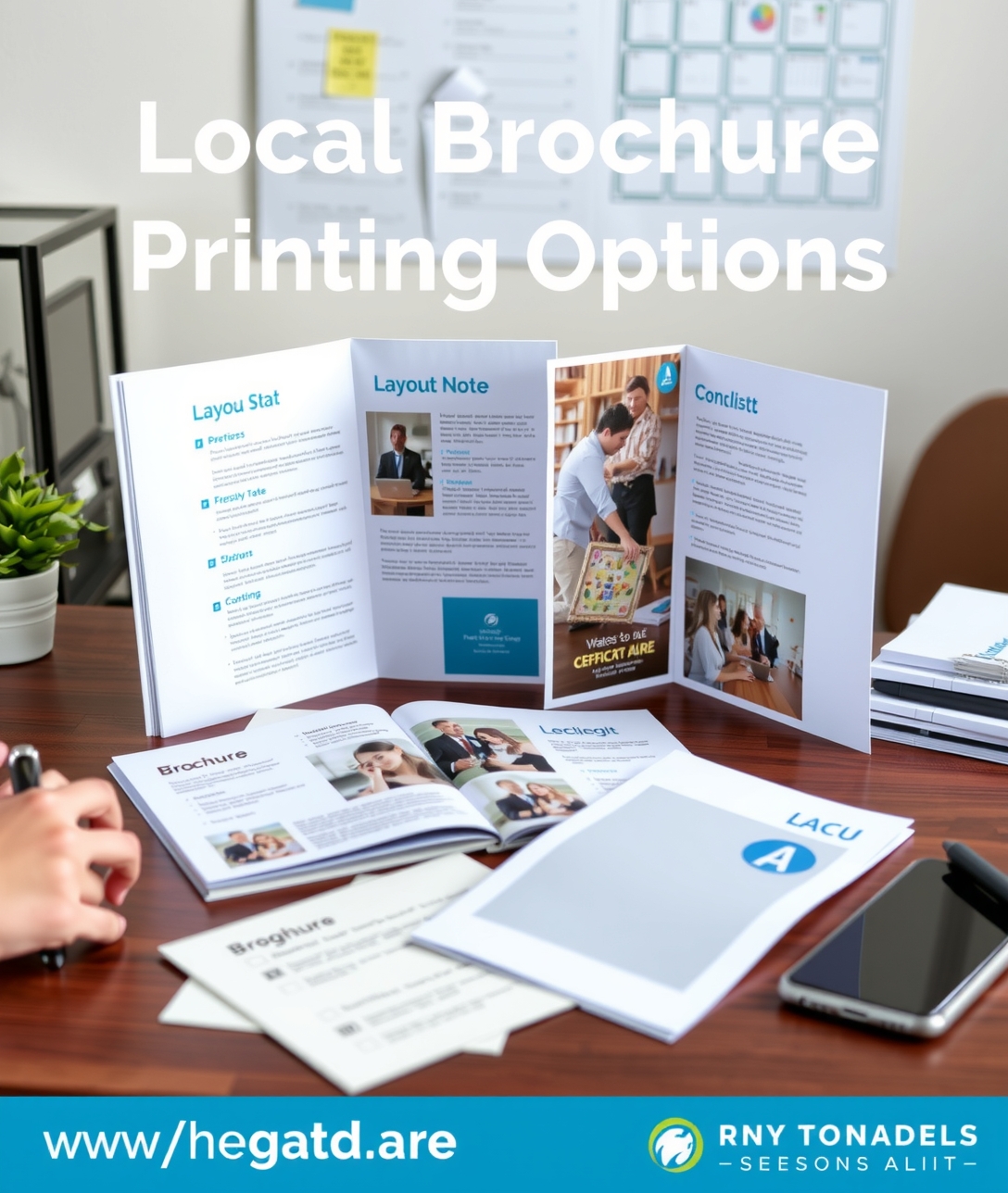 Preparation visual for Local Brochure Printing Options