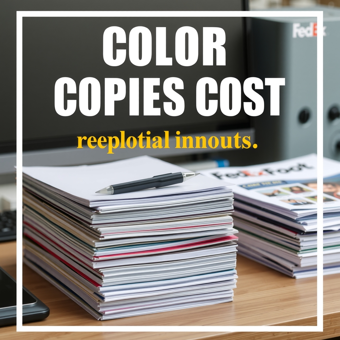 Preparation visual for Color Copies Cost Fedex Kinkos