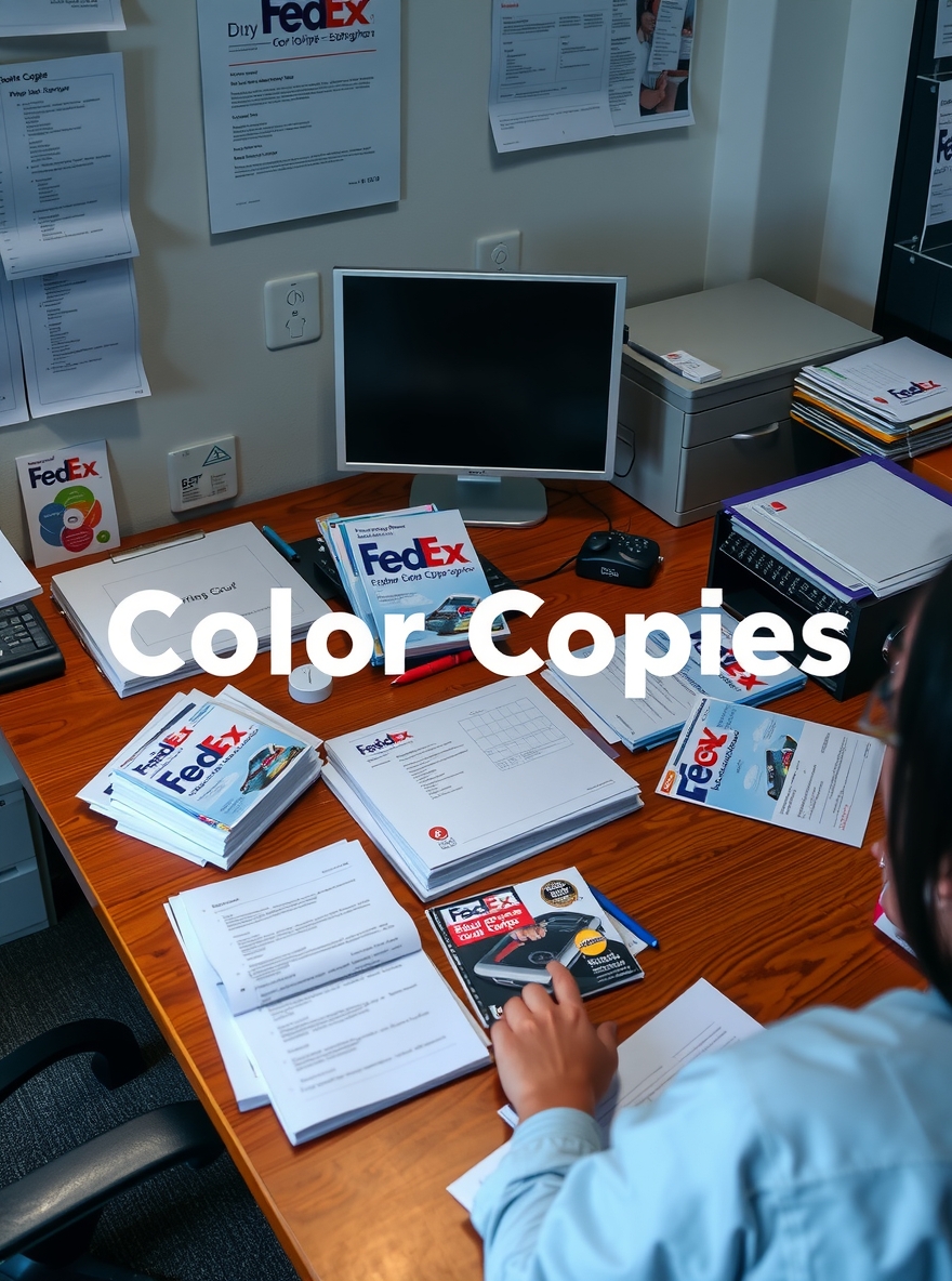 Checklist for Fedex Printing Color Copies Cost